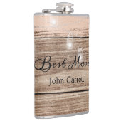 Rustic Pink Wood en Lantern Heupfles (Rechts)