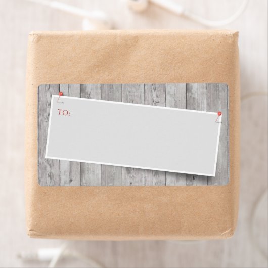 Rustic Pinned Blank Adres Etiket (Insitu)