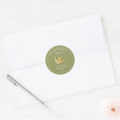 Rustic Pistachio Butter Label Sticker (Envelop)