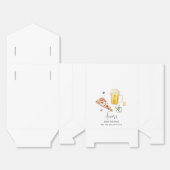 Rustic Pizza Beers Pacifier Baby shower Bedankdoosjes (Ongevouwen)