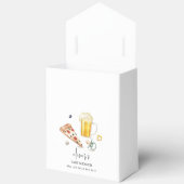 Rustic Pizza Beers Pacifier Baby shower Bedankdoosjes (Open)