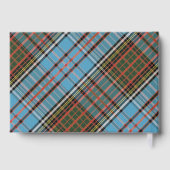 Rustic Plaid Anderson Foto Tartan Custom Gastenboek (Achterkant)