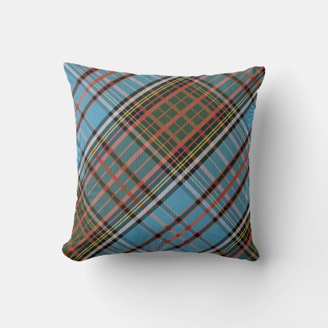 Rustic Plaid Anderson Tartan Kussen (Voorkant)