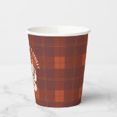 Rustic Plaid Beer Paw Wild Birthday Party Papieren Bekers (Links)