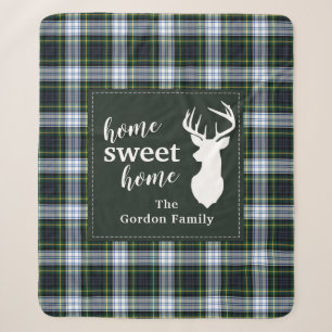Rustic Plaid Boerderij Gordon Tartan Sherpa Deken