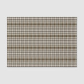 Rustic Plaid Brown en Tan Tissuepapier (Voorkant)