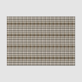 Rustic Plaid Brown en Tan Tissuepapier