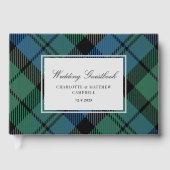 Rustic Plaid Campbell Custom Wedding Tartan Gastenboek (Voorkant)