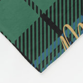 Rustic Plaid Campbell Merry en Bright Tartan Fleece Deken (Hoek)