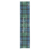 Rustic Plaid Campbell Tartan Korte Tafelloper (Voorkant)