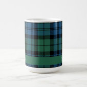 Rustic Plaid Campbell Tartan Script Custom Koffiemok (Center)