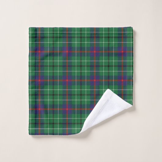 Rustic Plaid Check Duncan Tartan Bad Handdoek (Wasdoekje)