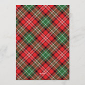 Rustic Plaid Christmas Photo Card Kaart (Achterkant)