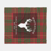Rustic Plaid Clan MacTavish familie Tartan Fleece Deken (Voorkant (Horizontaal))