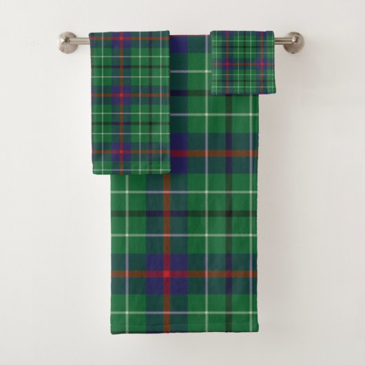 Rustic Plaid Duncan Tartan Bad Handdoek (Insitu)