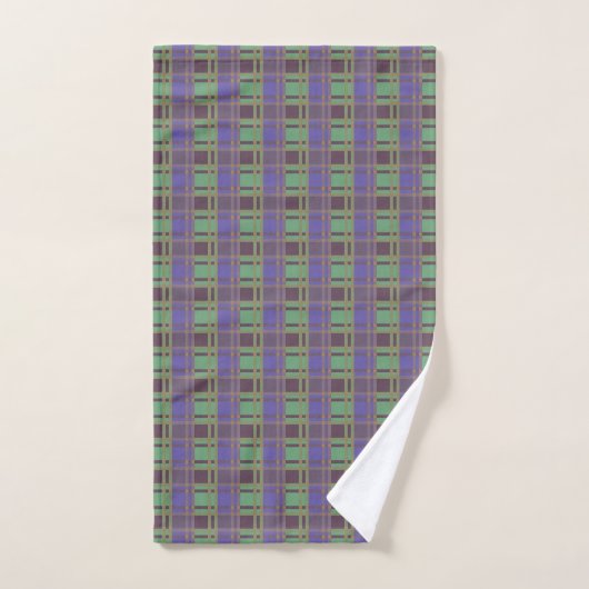 "Rustic Plaid Elegance" Patroon Bad Handdoek (Handdoek)