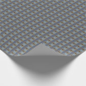"Rustic Plaid Elegance" Patroon Cadeaupapier (Hoek)
