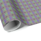 "Rustic Plaid Elegance" Patroon Cadeaupapier (Rol Hoek)