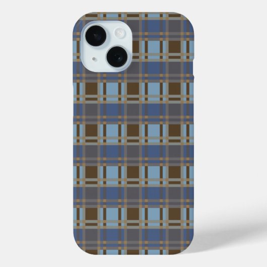 "Rustic Plaid Elegance" Patroon Case-Mate iPhone Case (Achterkant)