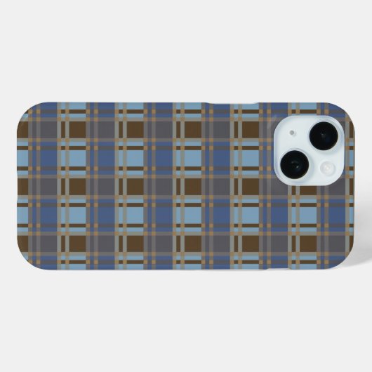 "Rustic Plaid Elegance" Patroon Case-Mate iPhone Case (Achterkant (horizontaal))