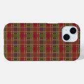 "Rustic Plaid Elegance" Patroon Case-Mate iPhone Case (Achterkant (horizontaal))