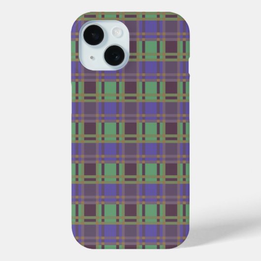 "Rustic Plaid Elegance" Patroon Case-Mate iPhone Case (Achterkant)