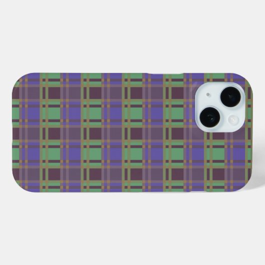 "Rustic Plaid Elegance" Patroon Case-Mate iPhone Case (Achterkant (horizontaal))