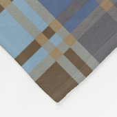 "Rustic Plaid Elegance" Patroon Fleece Deken (Hoek)