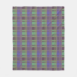 "Rustic Plaid Elegance" Patroon Fleece Deken