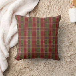 "Rustic Plaid Elegance" Patroon Kussen