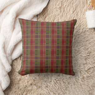 "Rustic Plaid Elegance" Patroon Kussen