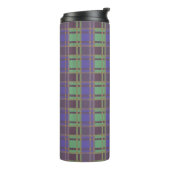 "Rustic Plaid Elegance" Patroon Thermosbeker (Gedraaid links)