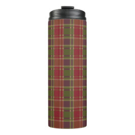 "Rustic Plaid Elegance" Patroon Thermosbeker