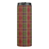 "Rustic Plaid Elegance" Patroon Thermosbeker (Achterkant)