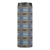 "Rustic Plaid Elegance" Patroon Thermosbeker (Achterkant)