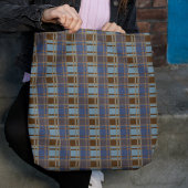 "Rustic Plaid Elegance" Patroon Tote Bag