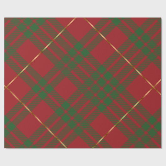 Rustic Plaid Elegant MacTavish Tartan Cadeaupapier (Vlak)
