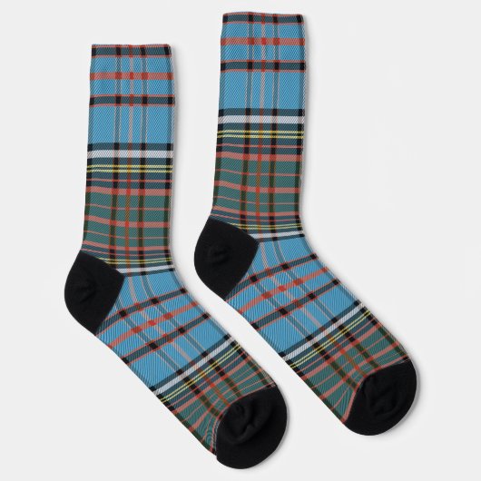 Rustic Plaid Elegant Tartan Sokken (Rechts)