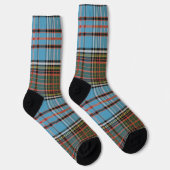 Rustic Plaid Elegante Anderson Tartan Sokken (Rechts)