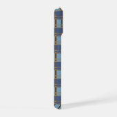 "Rustic Plaid Elegantie" Patroon iPhone 15 Case (Rechterkant)