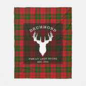 Rustic Plaid Familie Boerderij Huis Drummond Tarta Fleece Deken (Voorkant)