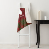 Rustic Plaid Home Sweet Tartan Sherpa Deken (In situ)