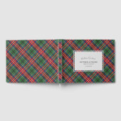 Rustic Plaid Huwelijks-Tartan Gastenboek (Volledig)
