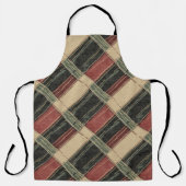 Rustic Plaid Keuken Schort (Voorkant)