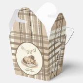 Rustic Plaid Little Cowboy Bedankdoosjes (Geopend)