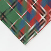Rustic Plaid MacCulloch Family Tartan Fleece Deken (Hoek)