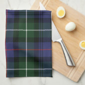 Rustic Plaid Paars en Groen Tartan Theedoek (Quarter Fold)