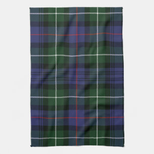 Rustic Plaid Paars en Groen Tartan Theedoek