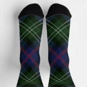 Rustic Plaid Purple Checkered Sutherland Tartan Sokken (Top)