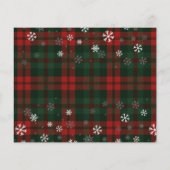 Rustic Plaid Red Truck Kerstfeest Uitnodiging (Achterkant)